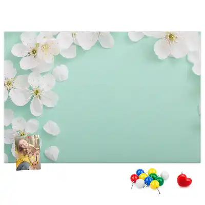 Blooming Daisies Printed Cork Board