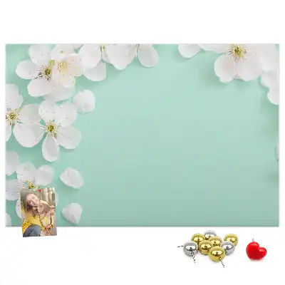 Blooming Daisies Printed Cork Board