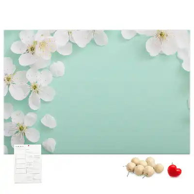 Blooming Daisies Printed Cork Board
