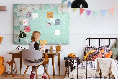 Blooming Daisies Printed Cork Board