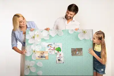 Blooming Daisies Printed Cork Board