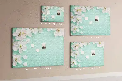 Blooming Daisies Printed Cork Board