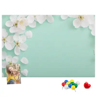 Blooming Daisies Printed Cork Board