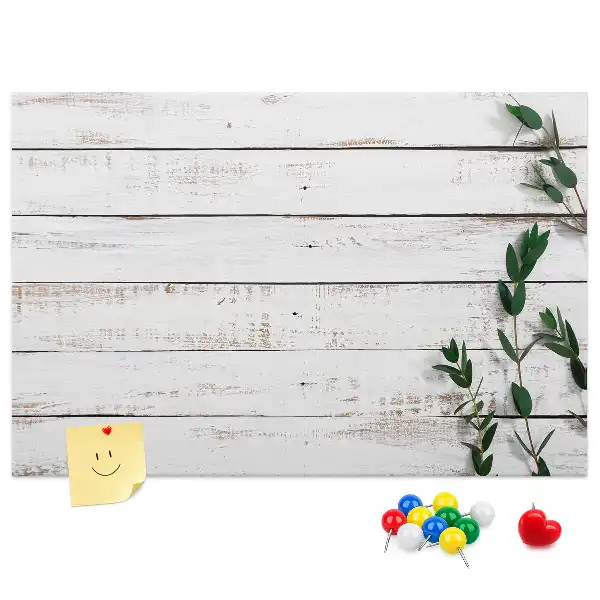 Printed Cork Memo Board with Wooden Frame