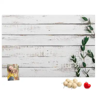 Printed Cork Memo Board with Wooden Frame