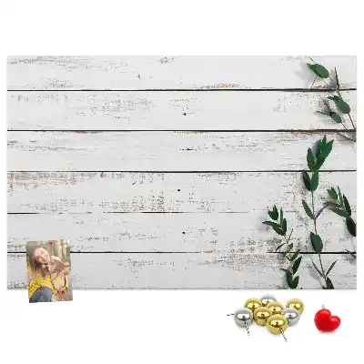 Printed Cork Memo Board with Wooden Frame