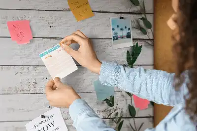 Printed Cork Memo Board with Wooden Frame