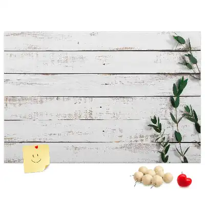 Printed Cork Memo Board with Wooden Frame