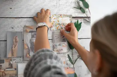 Printed Cork Memo Board with Wooden Frame