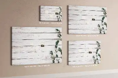 Printed Cork Memo Board with Wooden Frame