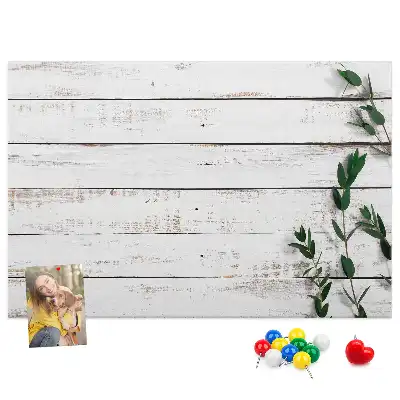 Printed Cork Memo Board with Wooden Frame