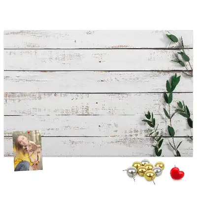 Printed Cork Memo Board with Wooden Frame