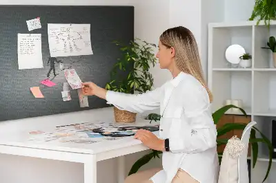 Printed Cork Memo Board Wanderer in the dark