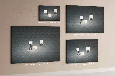 Printed Cork Memo Board Wanderer in the dark