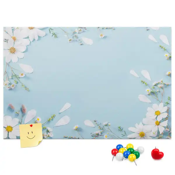 Printed Floral Cork Board