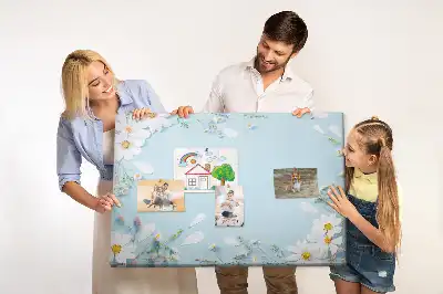 Printed Floral Cork Board