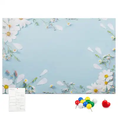Printed Floral Cork Board