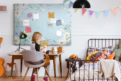 Printed Floral Cork Board