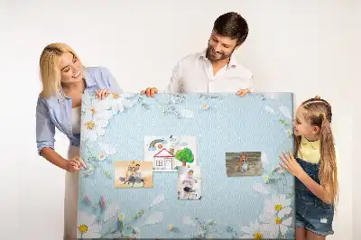 Printed Floral Cork Board