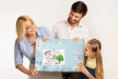 Printed Floral Cork Board