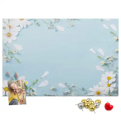 Printed Floral Cork Board