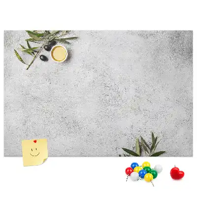 Minimalist Olives Printed Cork Memo Board