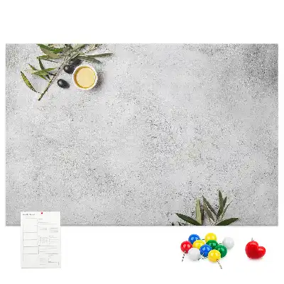 Minimalist Olives Printed Cork Memo Board