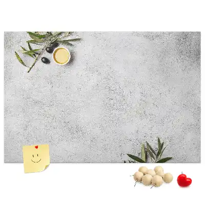 Minimalist Olives Printed Cork Memo Board