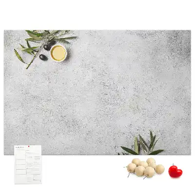 Minimalist Olives Printed Cork Memo Board