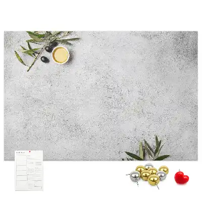 Minimalist Olives Printed Cork Memo Board