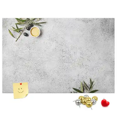 Minimalist Olives Printed Cork Memo Board