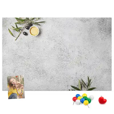 Minimalist Olives Printed Cork Memo Board