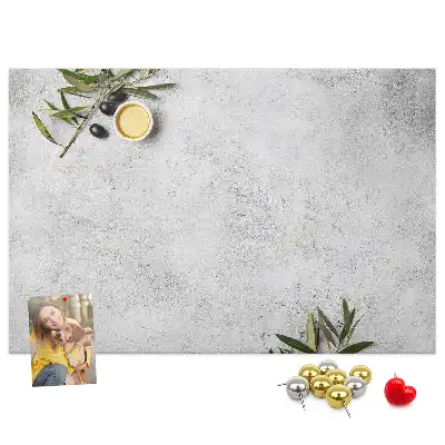 Minimalist Olives Printed Cork Memo Board