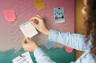 Gradient sky cork memo board