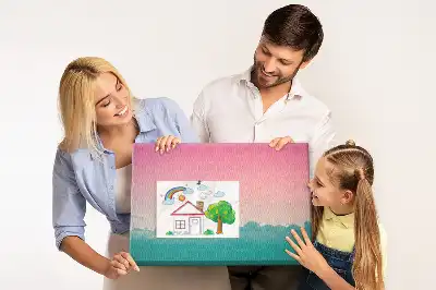 Gradient sky cork memo board