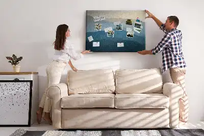 Landscape Abstraction Printed Cork Board
