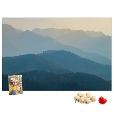 Landscape Abstraction Printed Cork Board
