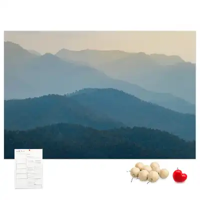 Landscape Abstraction Printed Cork Board