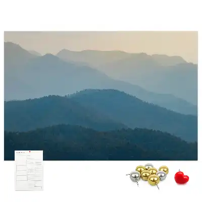 Landscape Abstraction Printed Cork Board