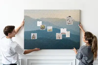 Landscape Abstraction Printed Cork Board