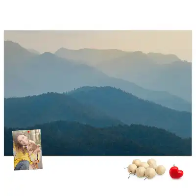 Printed Cork Board Landscape abstraction