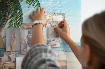 Holiday beach printed cork memo board