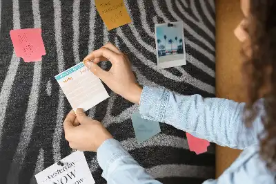 Zebra print cork memo board