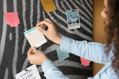 Zebra print cork memo board