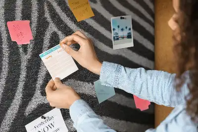 Zebra print cork memo board