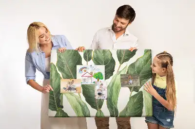 Palm Leaves Printed Cork Memo Board