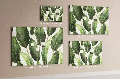 Palm Leaves Printed Cork Memo Board