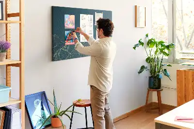 Printed Cork Board Mountain sketch