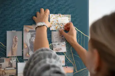 Printed Cork Board Mountain sketch