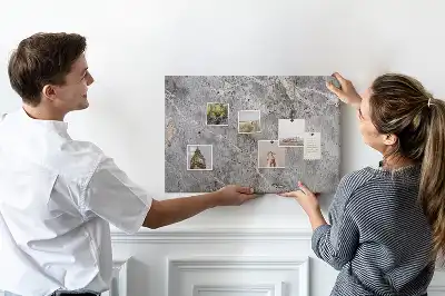 Marble pattern cork memo board